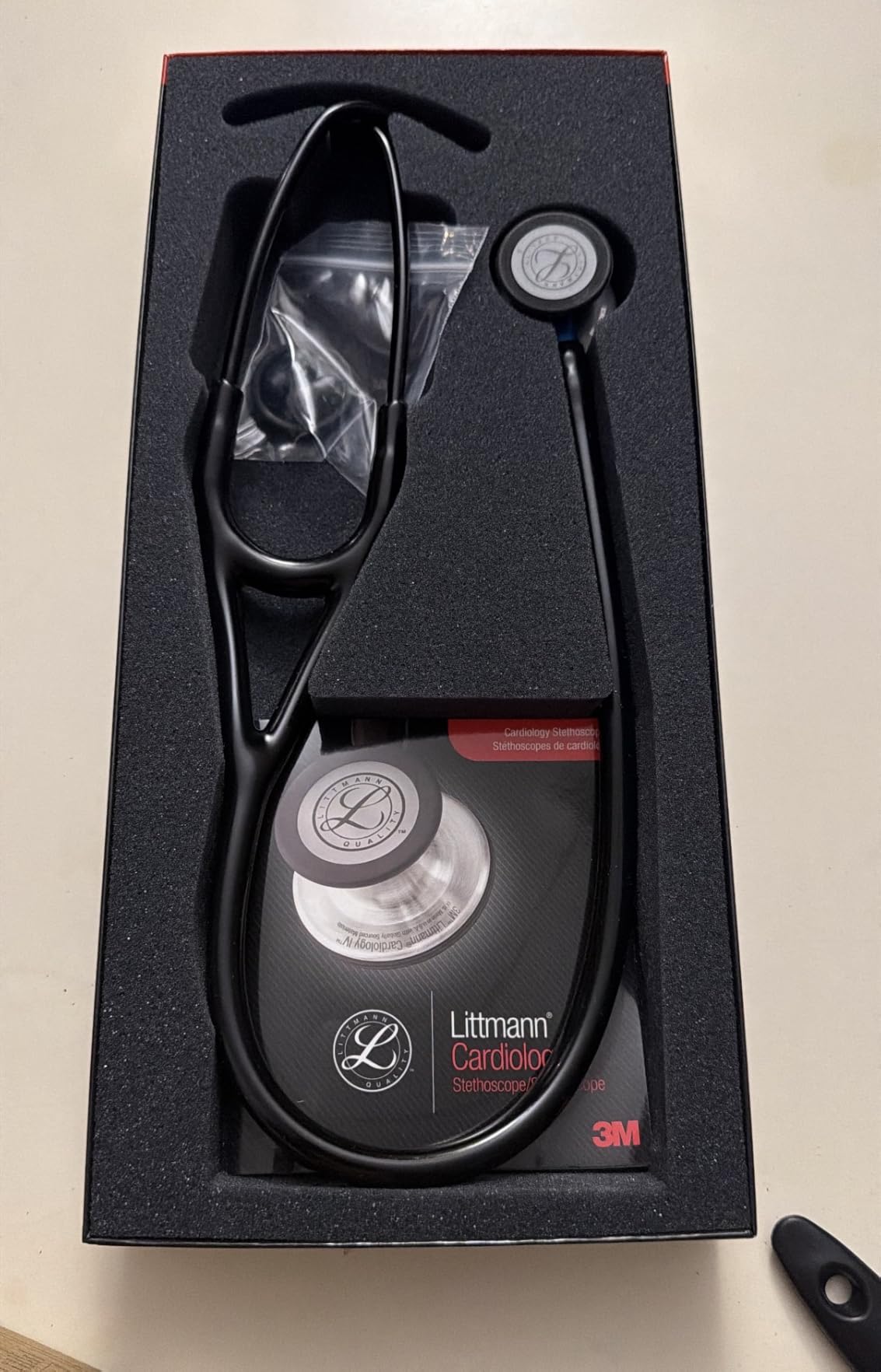 3M Littmann Cardiology IV Diagnostic Stethoscope, 6203, More Than 2X as Loud, Weighs Less, Stainless Steel Black-Finish Chestpiece, 27