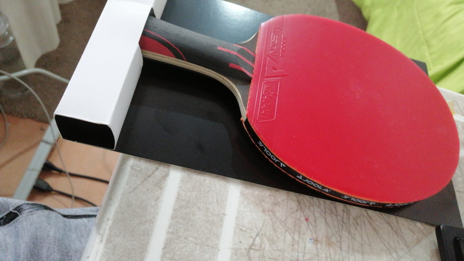 JOOLA Infinity Overdrive - Professional Performance Ping Pong Paddle with Carbon Technology - Black Rubber on Both Sides - Competition Table Tennis Racket for Advanced Training - Extreme Speed customer photo 2