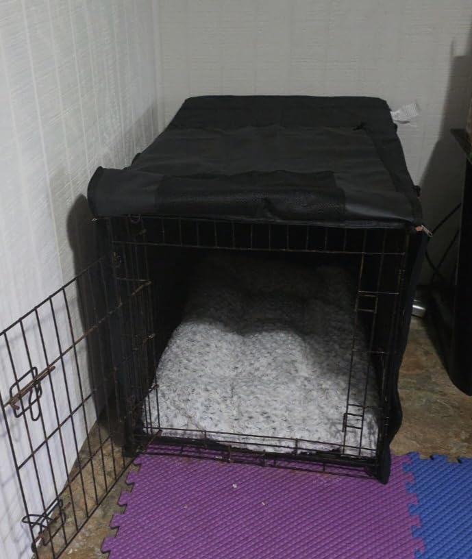 Explore Land Dog Crate Cover, 42 inches, Black customer photo 1