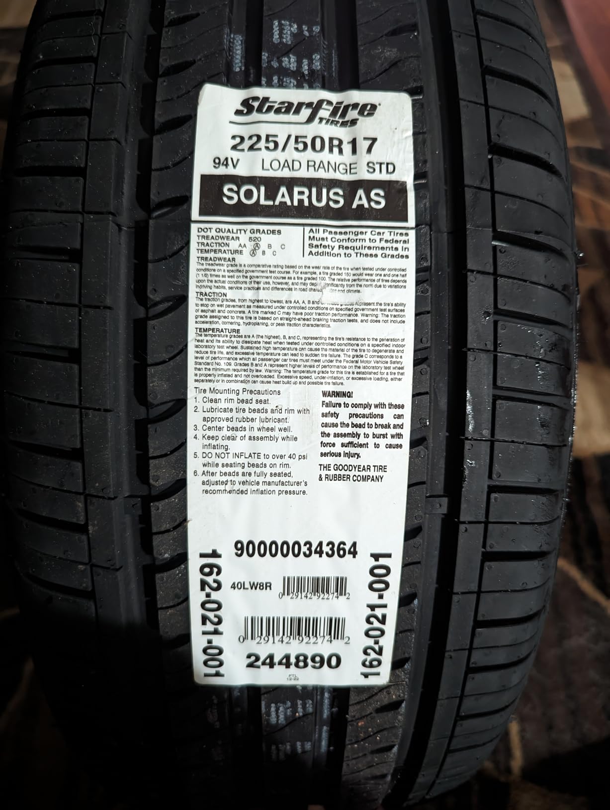 Starfire Solarus AS All-Season 235/65R17 104T Tire customer photo 2