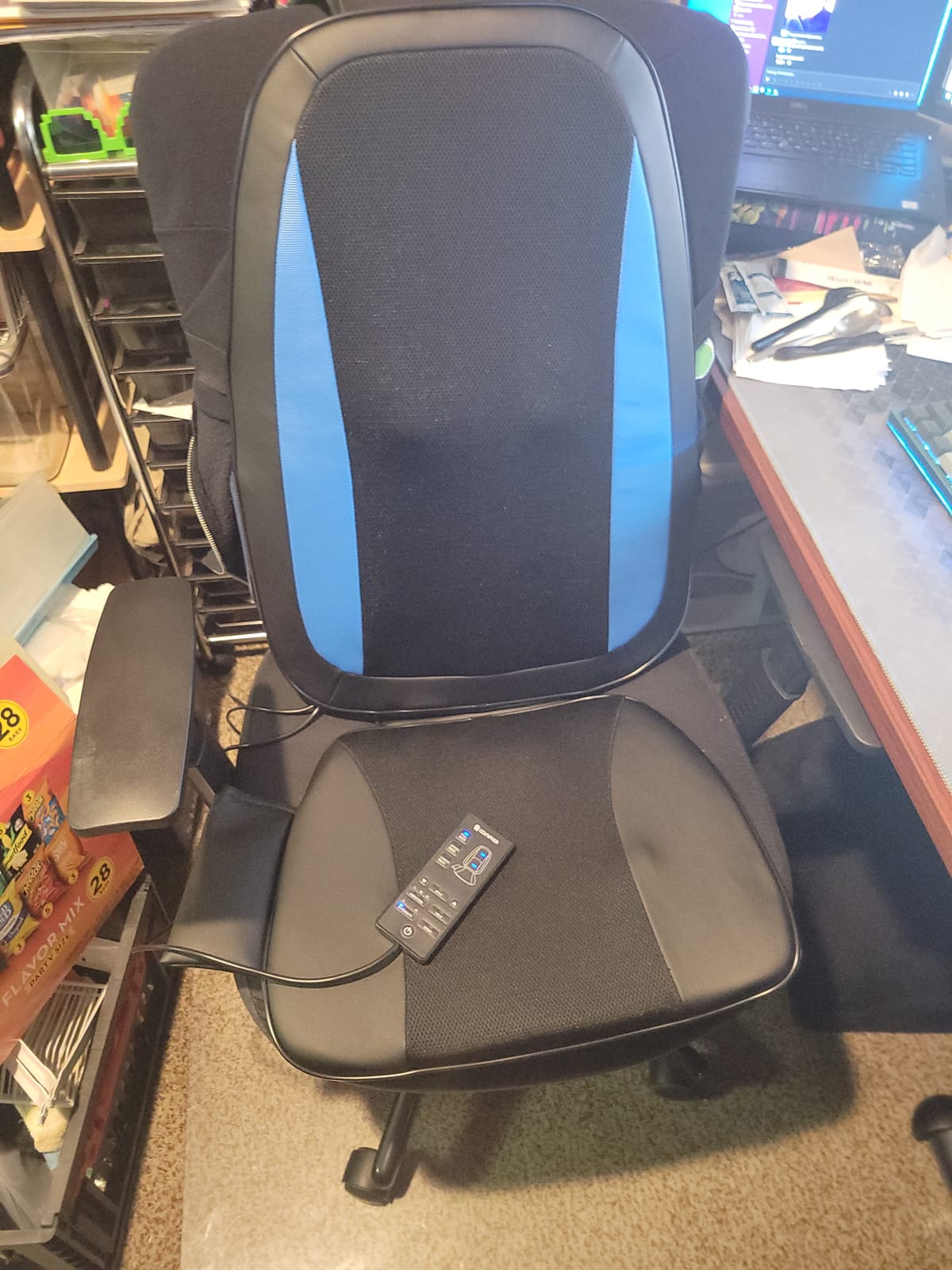 COMFIER Shiatsu Back Massager with Heat, Deep Tissue Kneading Chair Massager Pad, Massage Chair Pad for Full Back, Massage Seat Cushion for Back Pain Relief customer photo 1