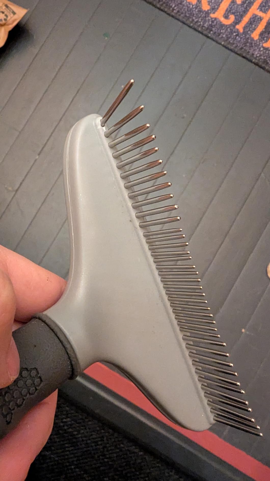 FURminator Grooming Rake Tool for Dogs & Cats With Thick Coats customer photo 2