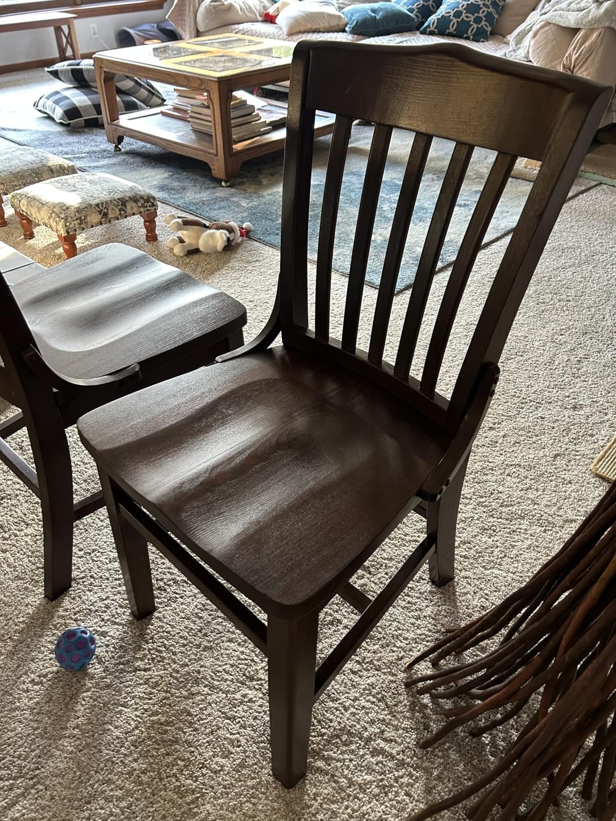 EMMA + OLIVER School House Back Walnut Wood Chair customer photo 1