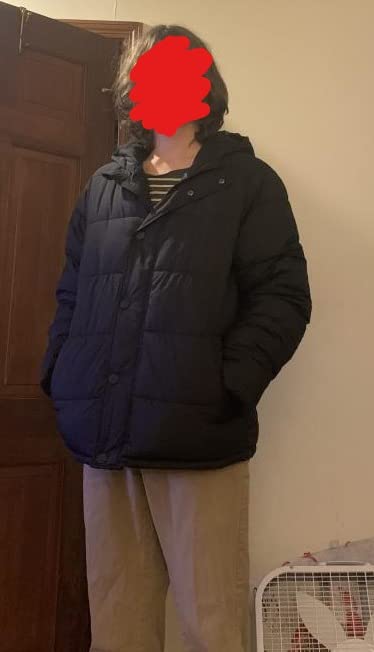 Amazon Essentials Men's Heavyweight Hooded Puffer Coat customer photo 1