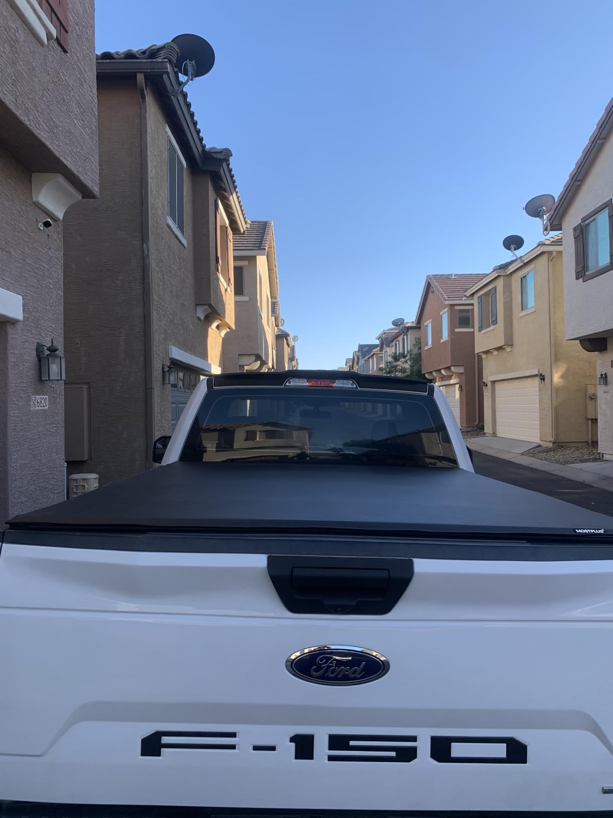 MOSTPLUS 6.5FT Quad 4-Fold Soft Folding Truck Bed Tonneau Cover Compatible for 2015-2025 2026 Ford F150 F-150 Bed Fourth Fold Styleside (78Inch) customer photo 1