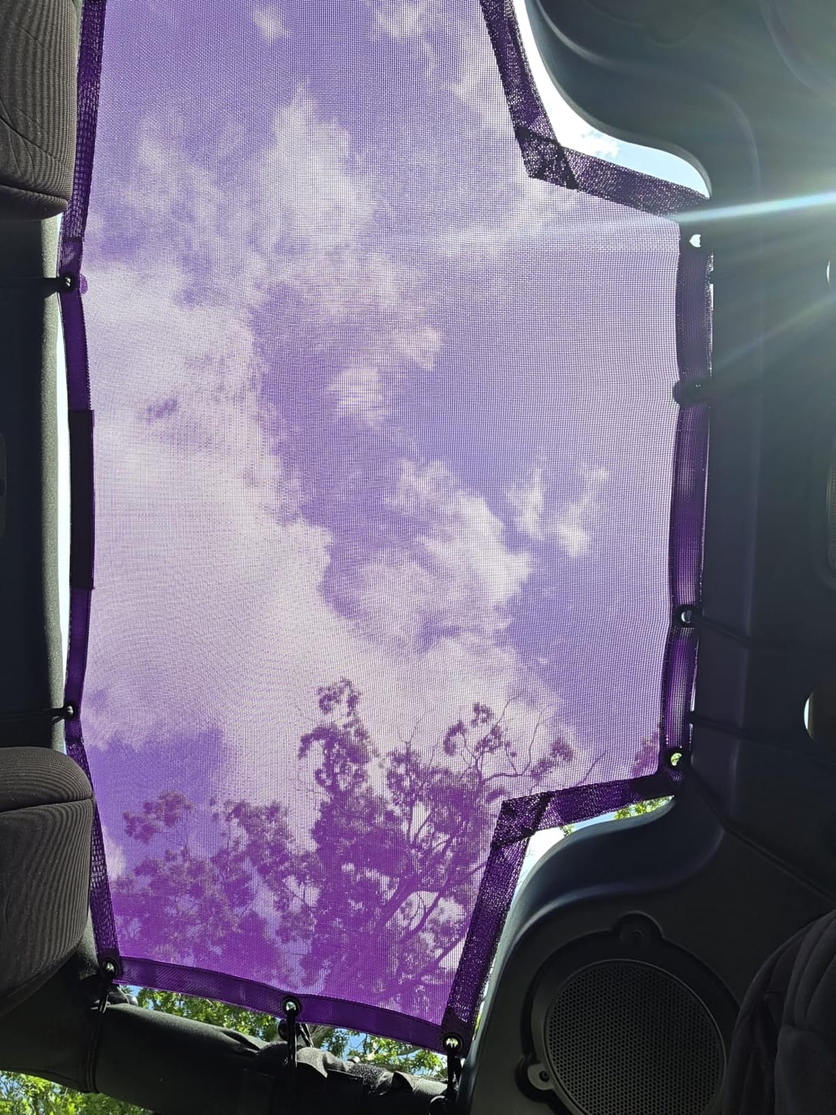JK Sun Shade Top Compatible with Jeep Wrangler Sunshade Mesh Roof Black customer photo 1