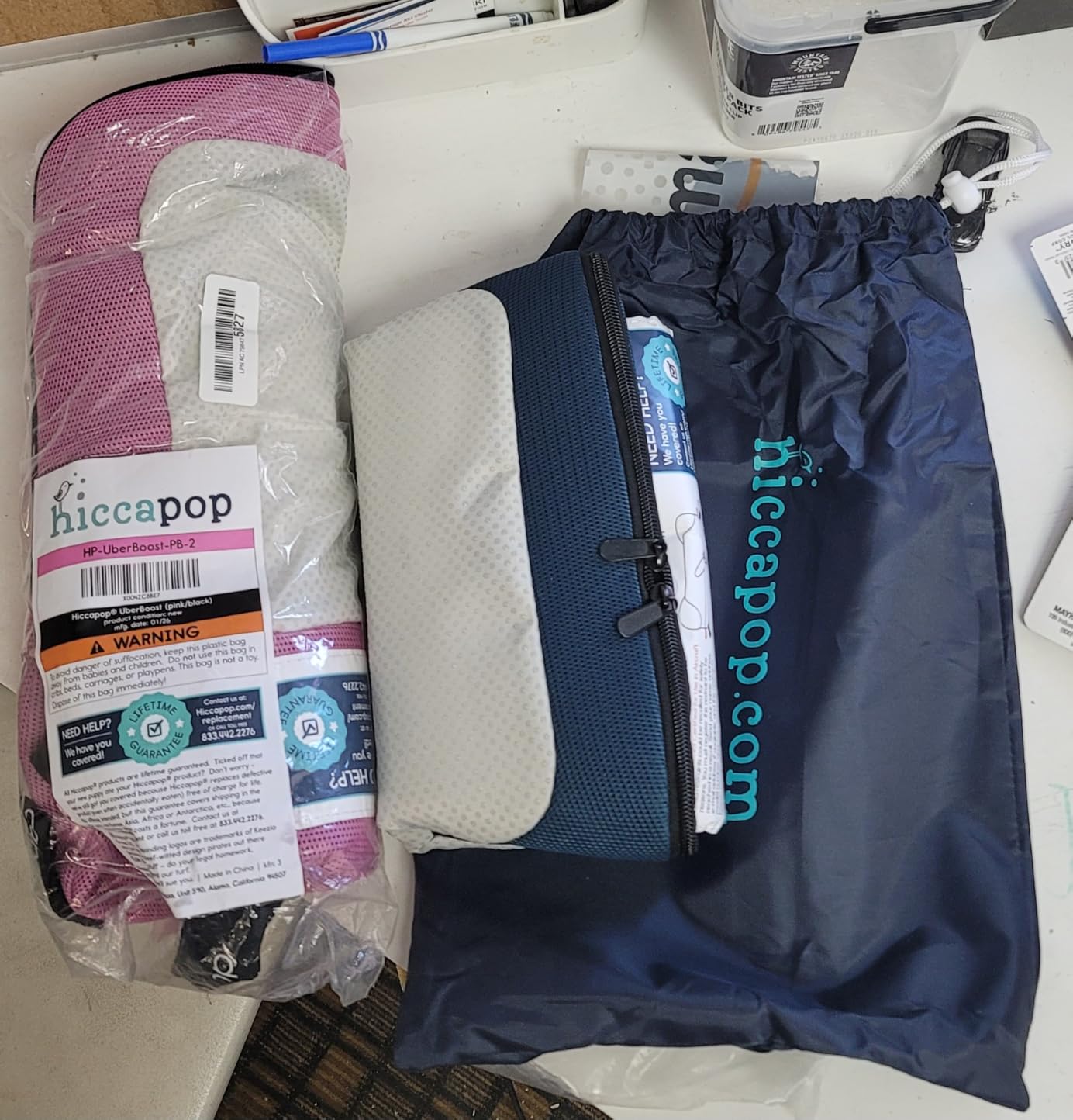 UberBoost Inflatable Booster Seat for Car, Travel Booster Seat, Pink/Black customer photo 1
