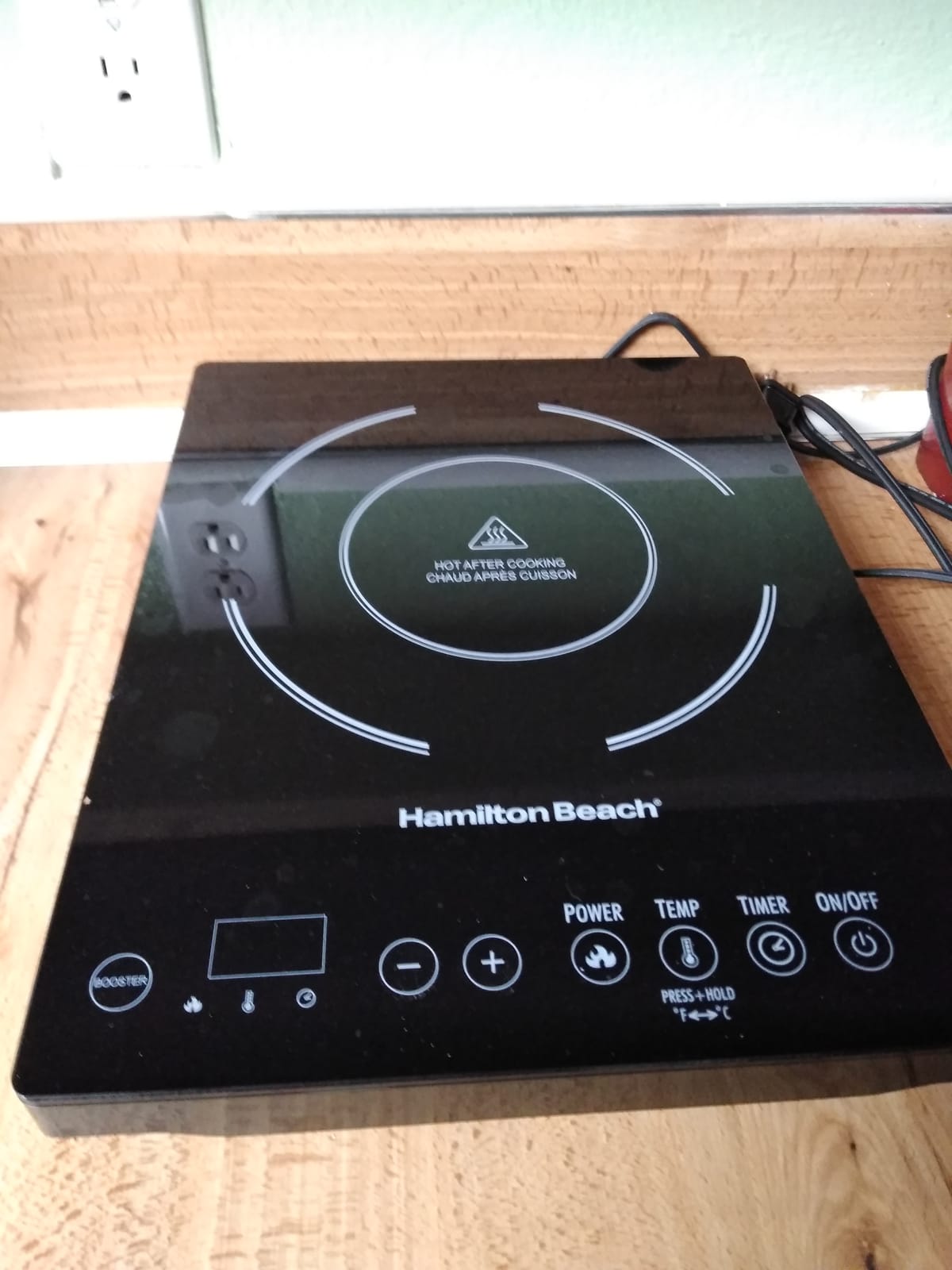 Hamilton Beach Portable Single Induction Cooktop With Fast Heating Mode customer photo 1