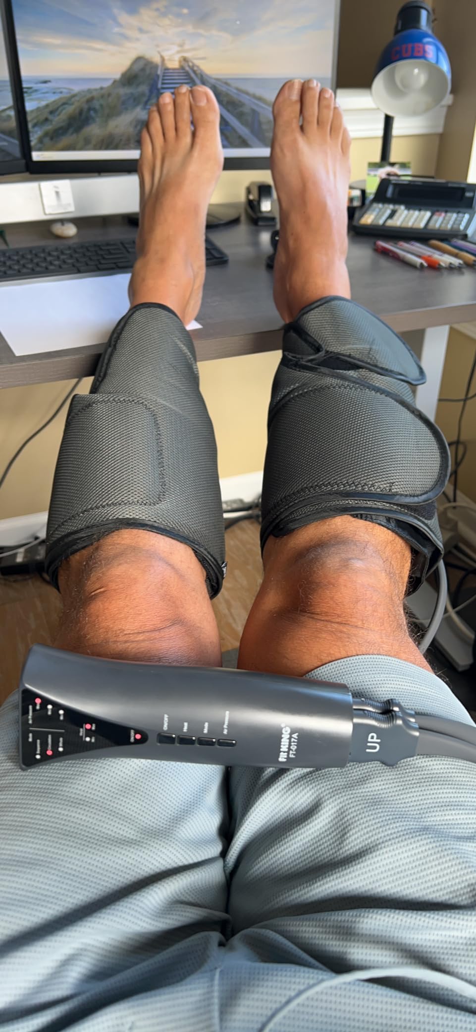 FIT KING Air Compression Leg Massager with Heat for Circulation customer photo 1