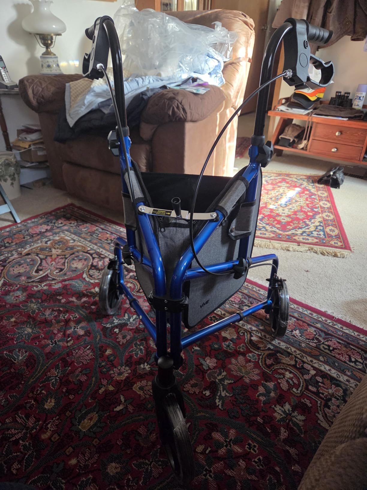Vive Mobility 3 Wheel Walker for Seniors - Foldable Narrow Rollator Walker customer photo 2