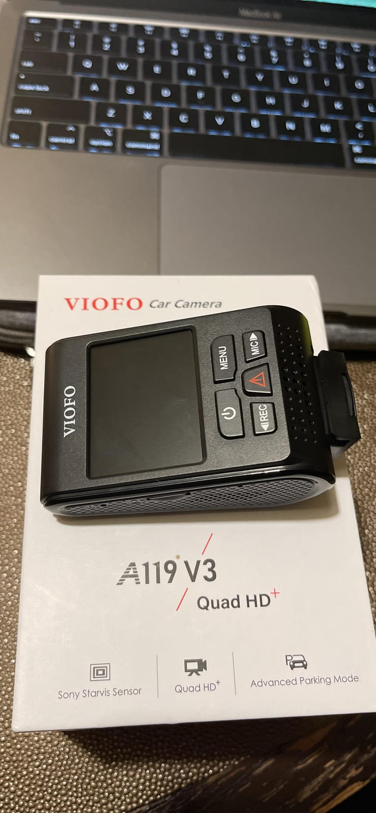 VIOFO A119 V3 Dash Cam, 2K Front Recording, GPS, True HDR Car Dashcam customer photo 1
