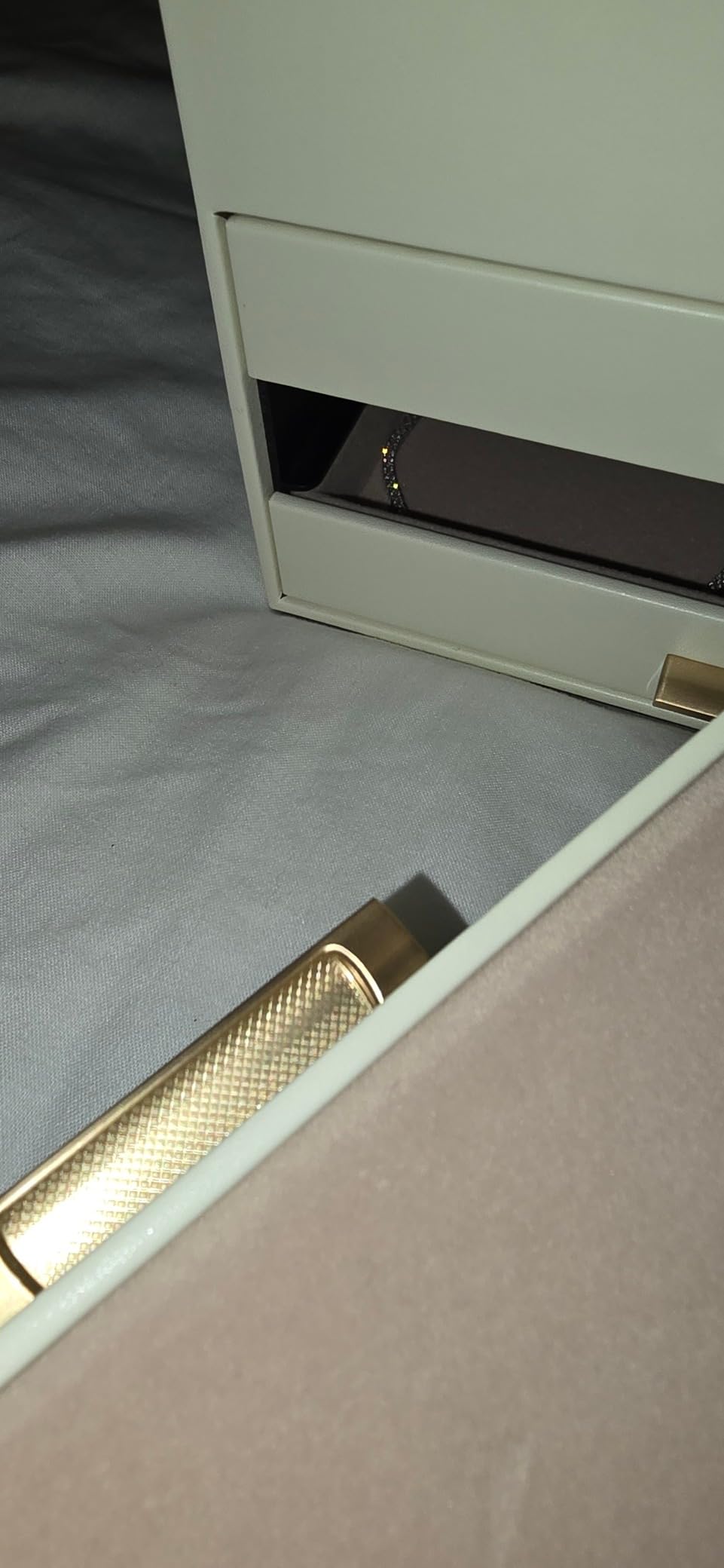 SONGMICS Jewelry Box Organizer, 3-Layer Storage with 2 Drawers, Glass Lid customer photo 1