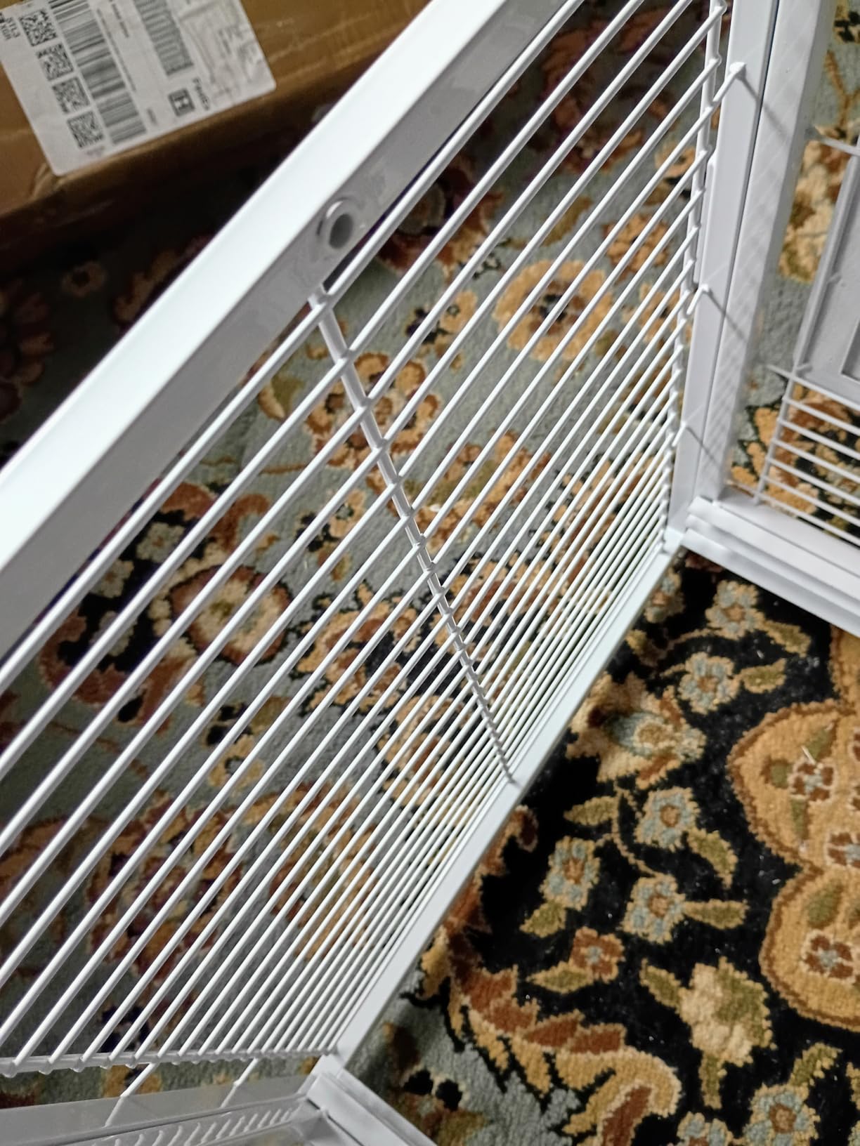 VIVOHOME 19 Inch Wrought Iron Travel Bird Cage for Cockatiel Parakeets customer photo 2