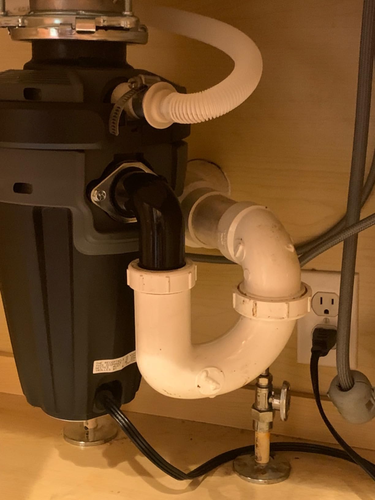 Moen Chef Series 1 HP Continuous Feed Lighted Garbage Disposal with Sound Reduction for Under Sink, Power Cord Included, EXL100C customer photo 2
