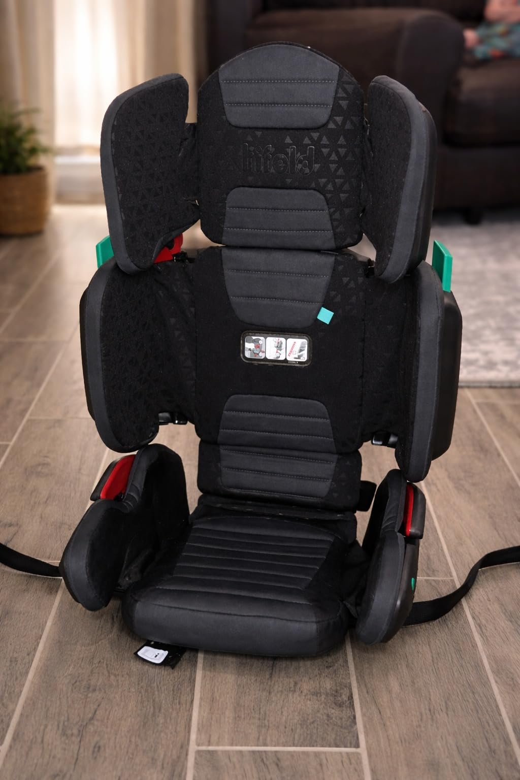 Mifold Hifold Adjustable Kids High Back Booster Car Seat with Strap – Slate Grey customer photo 2