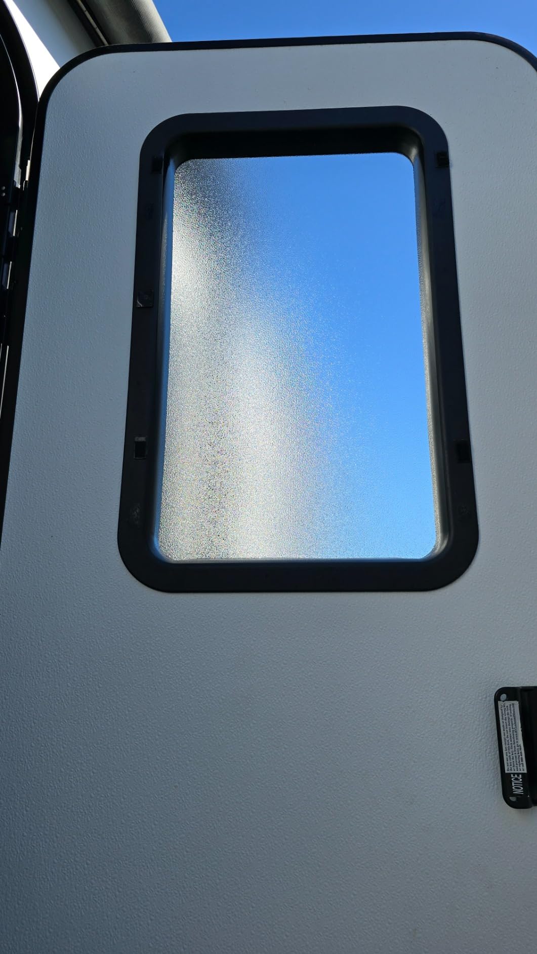 Lippert Components 806621 Thin Shade Complete Window Kit for RV Entry Doors, Black customer photo 2