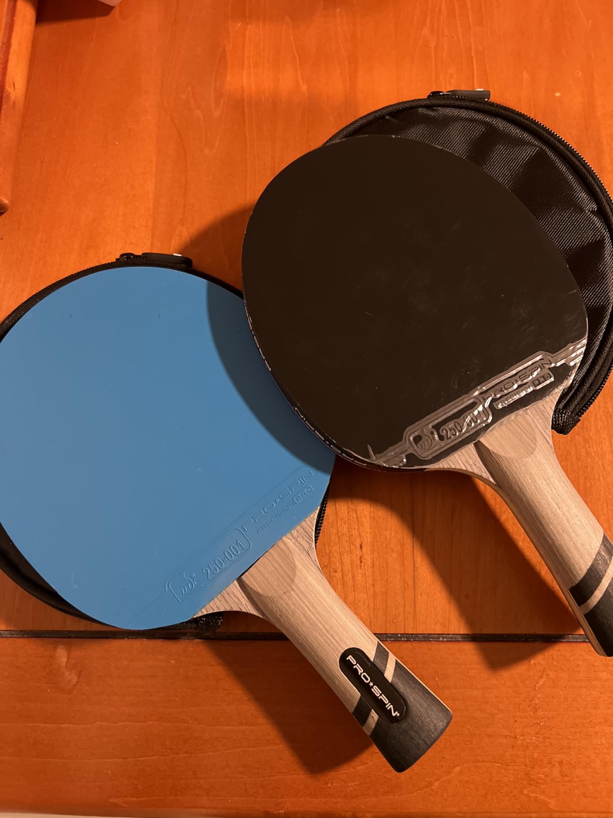 PRO-SPIN Ping Pong Paddles – ITTF Approved Professional Table Tennis Rackets with Carbon Fiber for Superior Control | 7-Ply Blade, Premium Rubber, 2.0mm Sponge customer photo 1