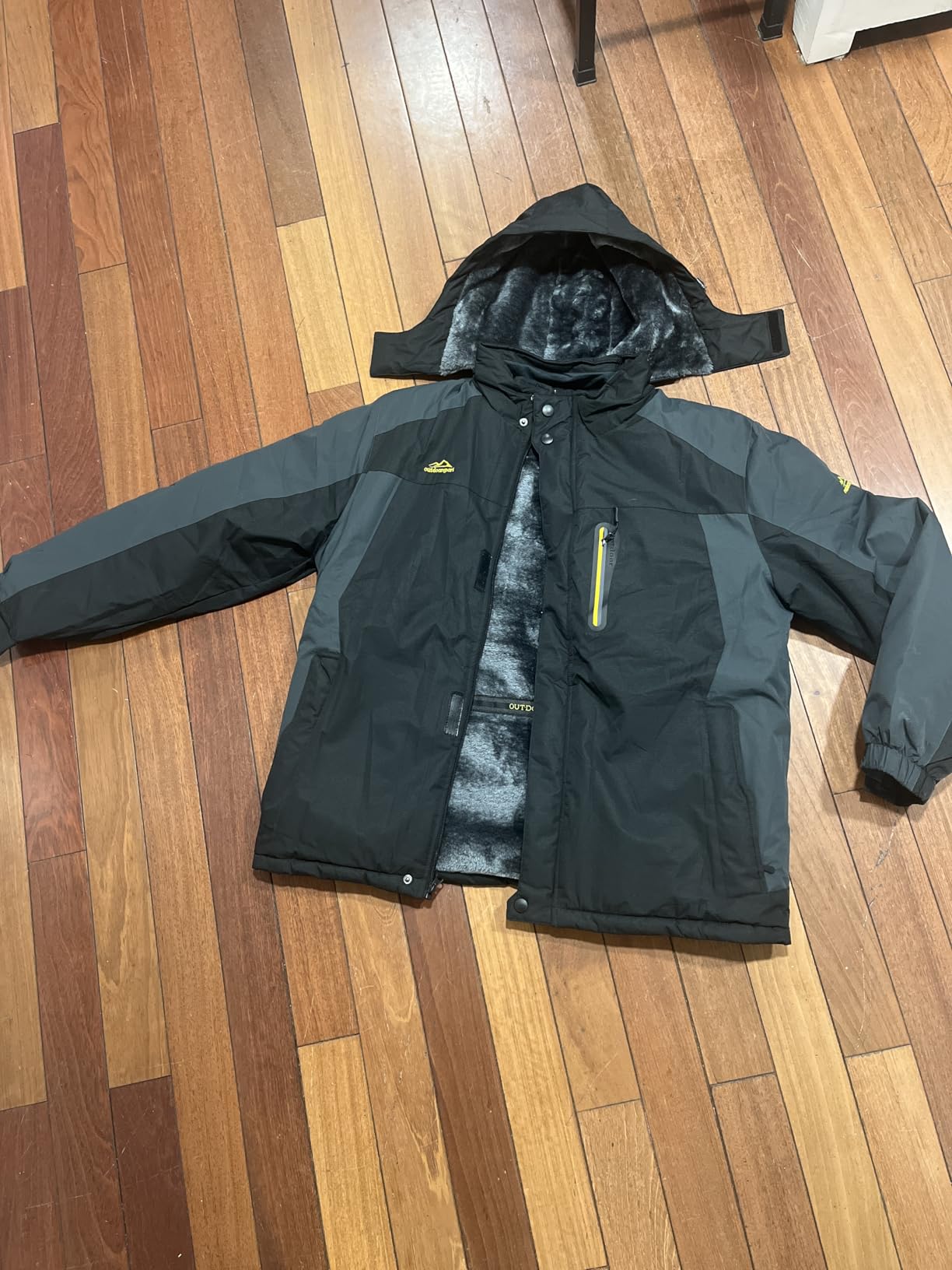 TACVASEN Men's Winter Ski Jacket Waterproof Fleece Lining Snow Hooded Coats customer photo 2