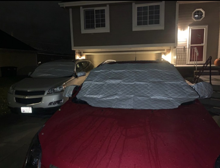 Gintenco Windshield Cover, Frost Ice Windscreen Covers with Magnetic Edges customer photo 2