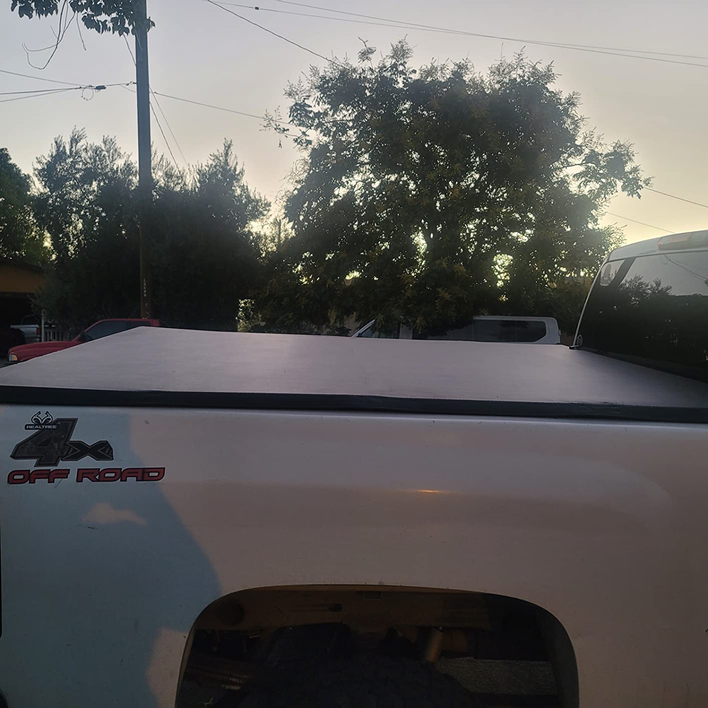 MOSTPLUS Quad Fold Soft Truck Bed Tonneau Cover Compatible for 2014-2019 Chevy Silverado GMC Sierra 1500 2015-2018 Silverado Sierra 2500 3500 HD 6.5/6.6 FT Bed Fleetside On Top customer photo 1