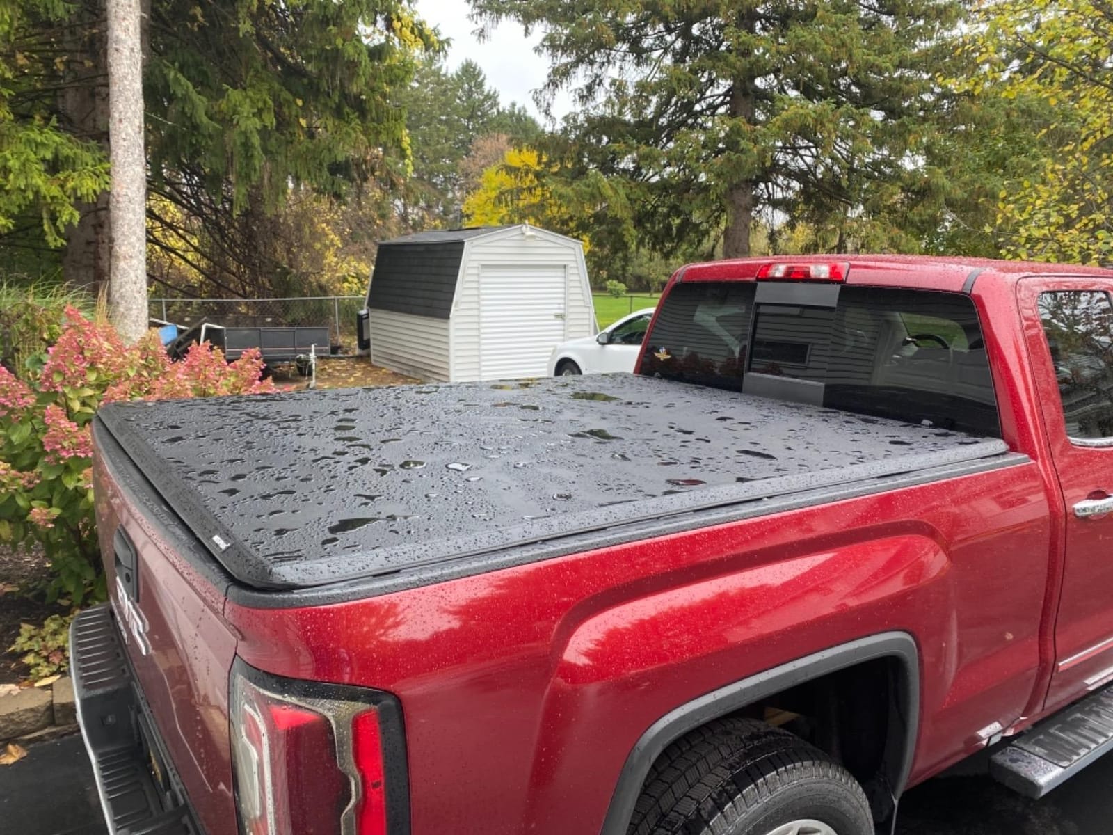 MOSTPLUS Quad Fold Soft Truck Bed Tonneau Cover Compatible for 2014-2019 Chevy Silverado GMC Sierra 1500 2015-2018 Silverado Sierra 2500 3500 HD 6.5/6.6 FT Bed Fleetside On Top customer photo 2
