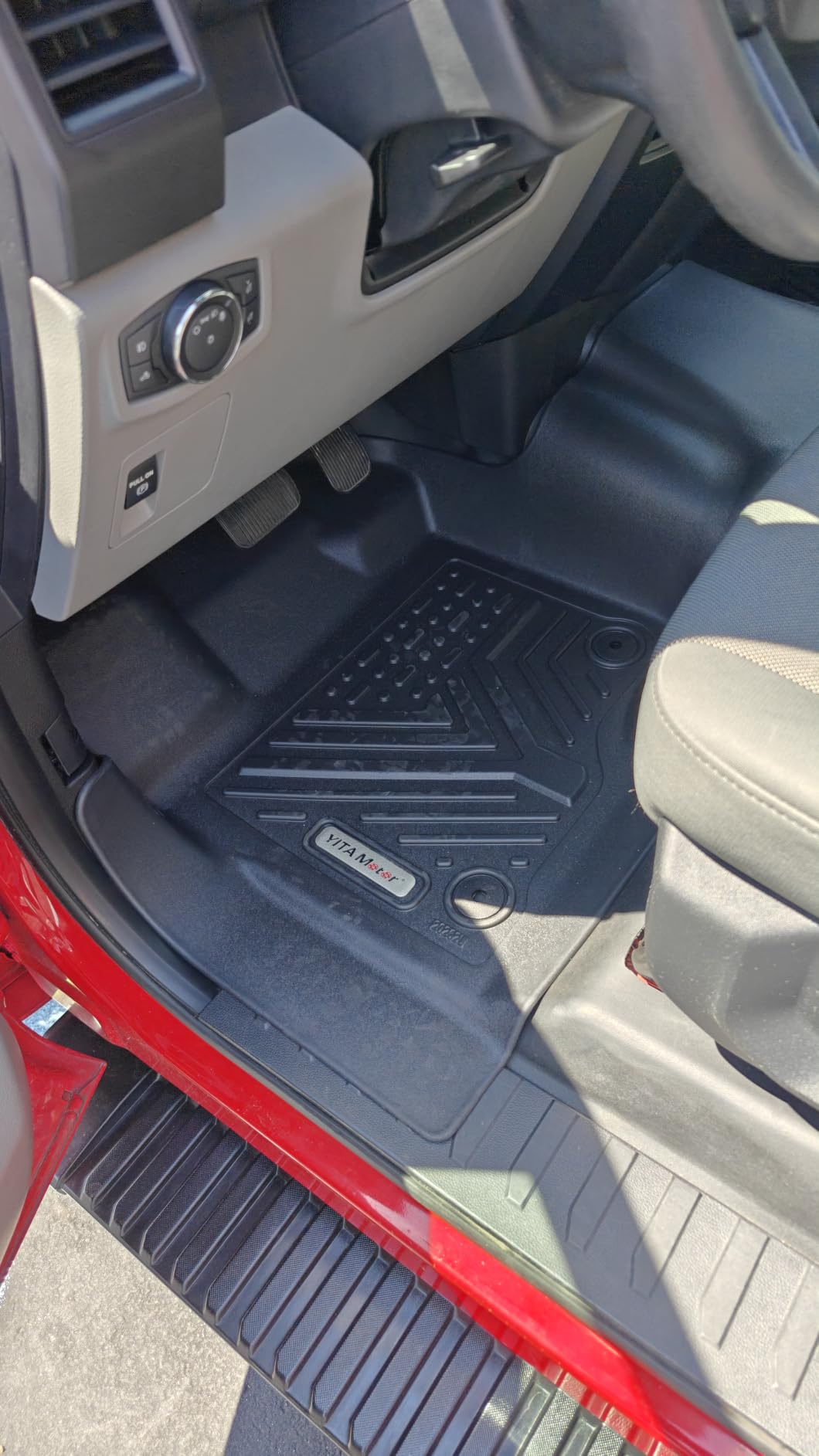 YITAMOTOR Floor Mats for 2015-2026 Ford F-150 Super Crew Cab Bench Seat, Custom Fit All Weather Anti-slip TPE Rubber Mat, Super Duty Ford F150 Accessories, F 150 Floor Liners Set, 1st & 2nd Row, Black customer photo 2