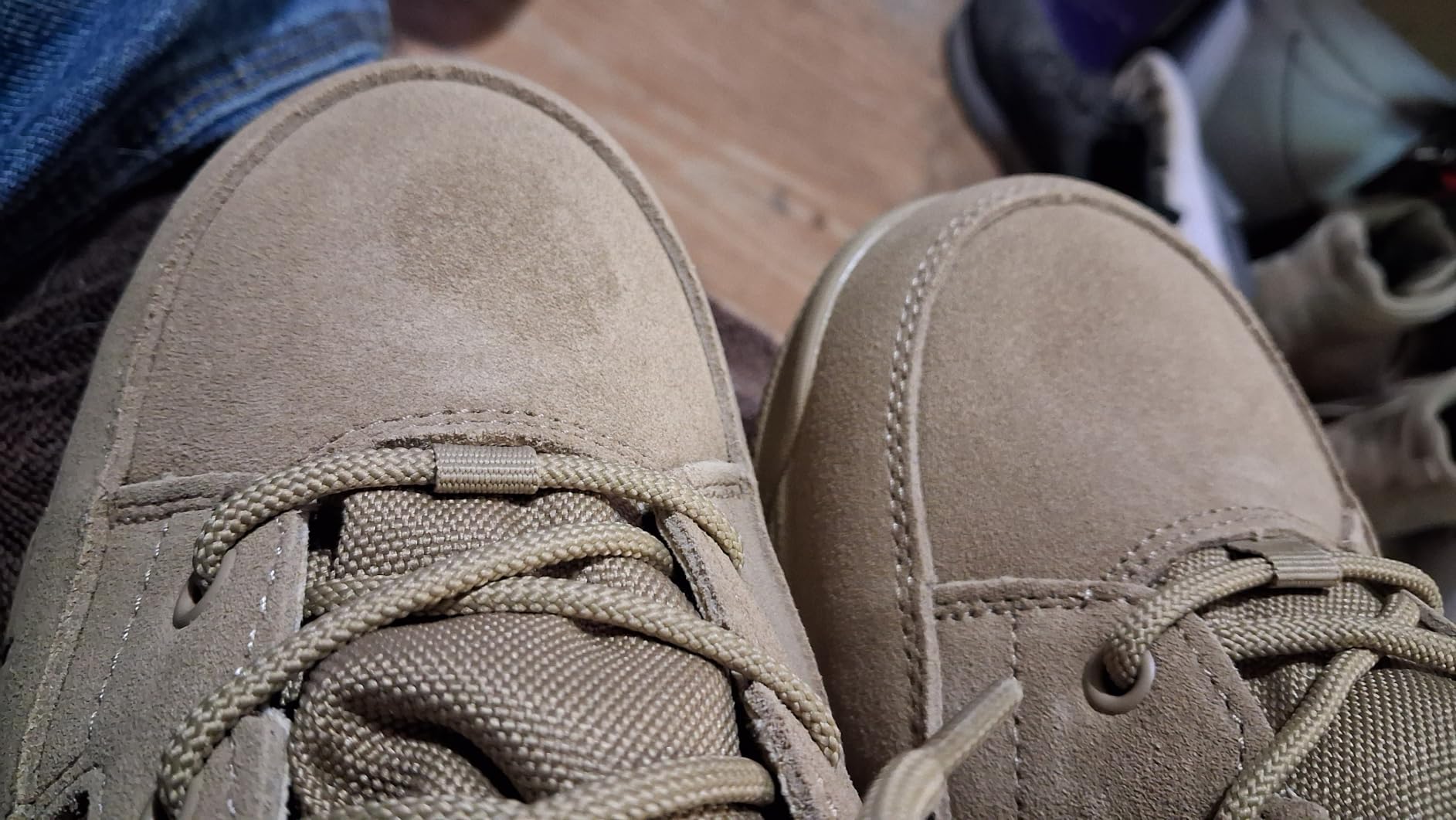 FREE SOLDIER Men's Durable Work Boots 6 Inches Lightweight Waterproof Hiking Boots Suede Leather Tactical Boots customer photo 2