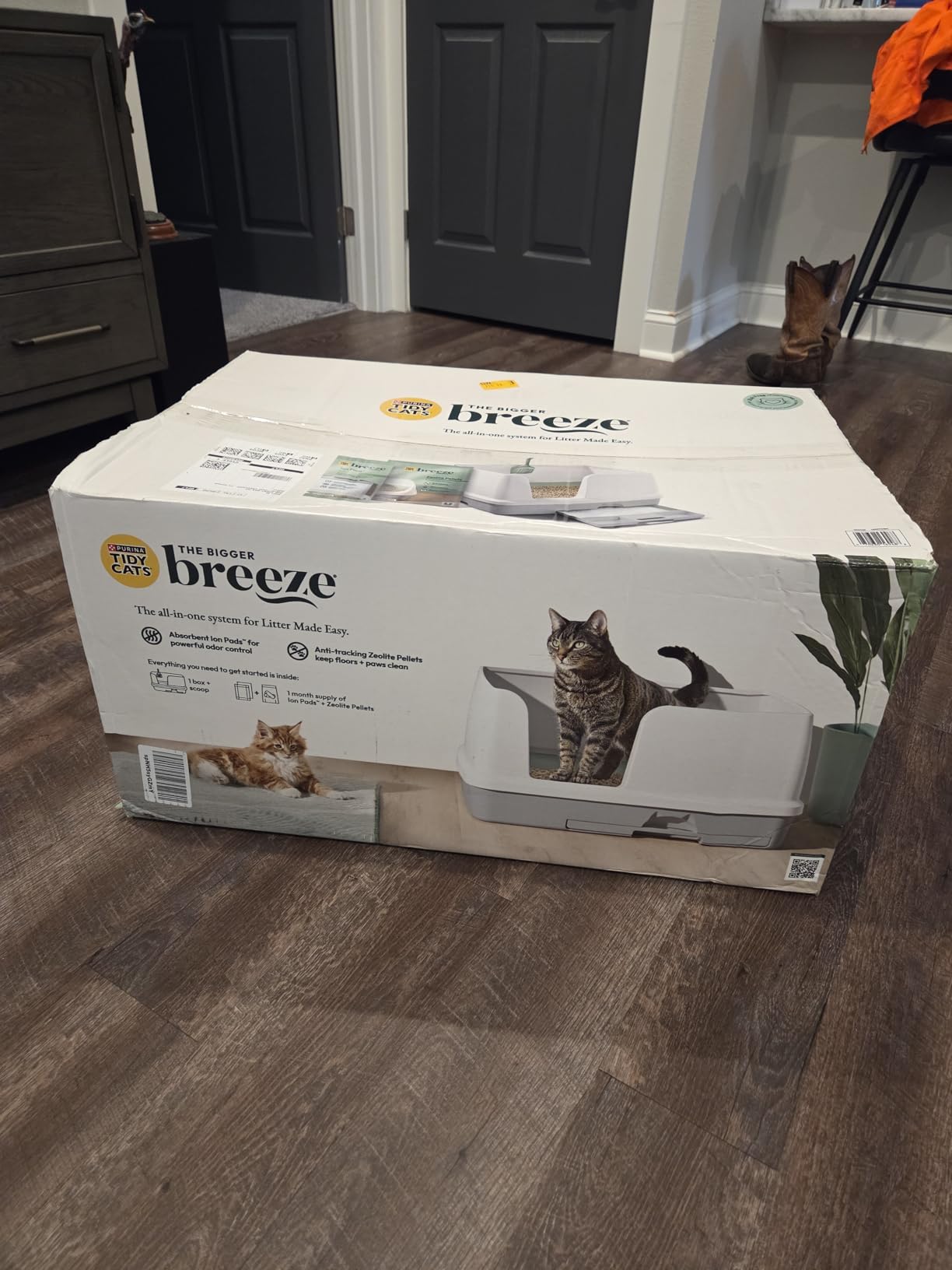 Purina Tidy Cats Breeze Litter Box System Kit with Pellet Cat Litter, XL Litter Box and Litter Box Pads customer photo 1