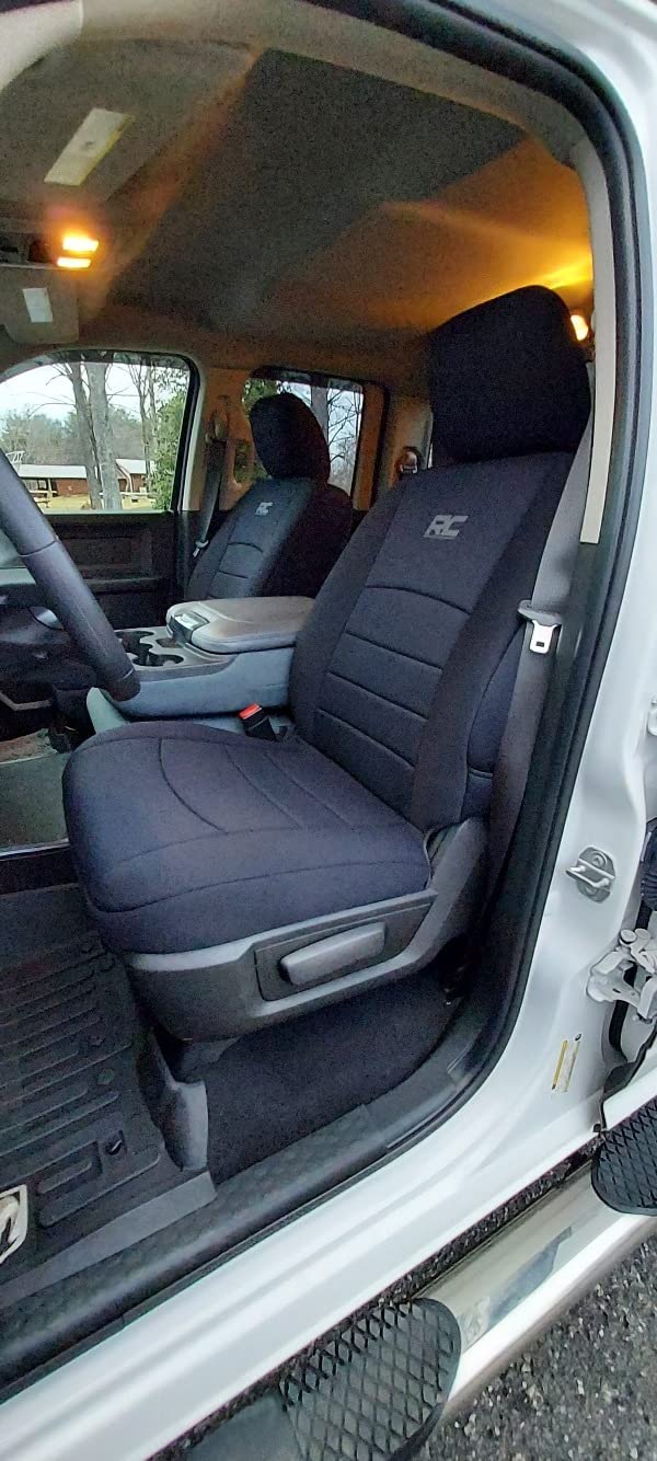Rough Country Neoprene Front Seat Covers for Ram 1500 (2009-2018) & 2500 (2010-2018) - Waterproof & UV Resistant, Foam Padded, Front Seat Cover Set customer photo 1