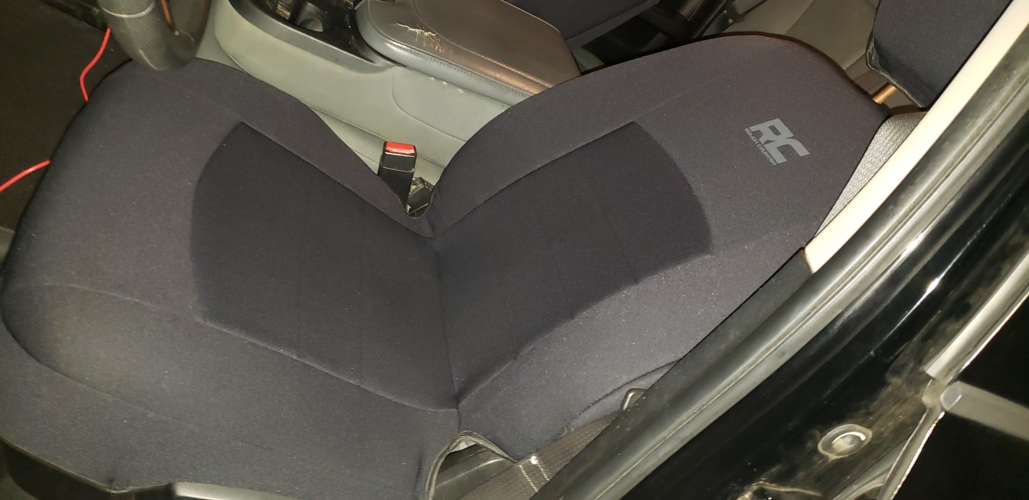 Rough Country Neoprene Front Seat Covers for Ram 1500 (2009-2018) & 2500 (2010-2018) - Waterproof & UV Resistant, Foam Padded, Front Seat Cover Set customer photo 2