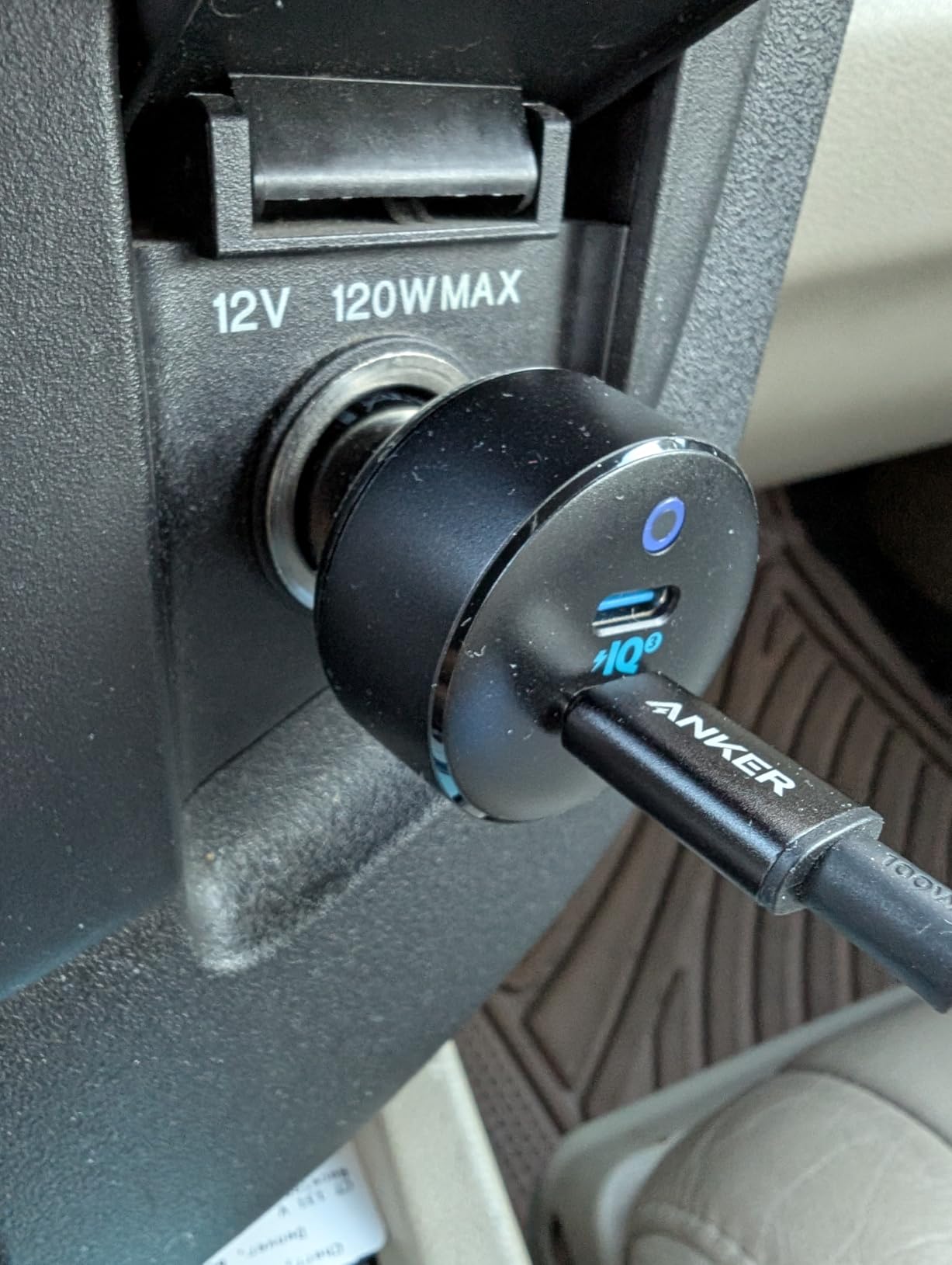 Anker 40W 2-Port PowerIQ 3.0 USB C Fast Charging Car Charger customer photo 2