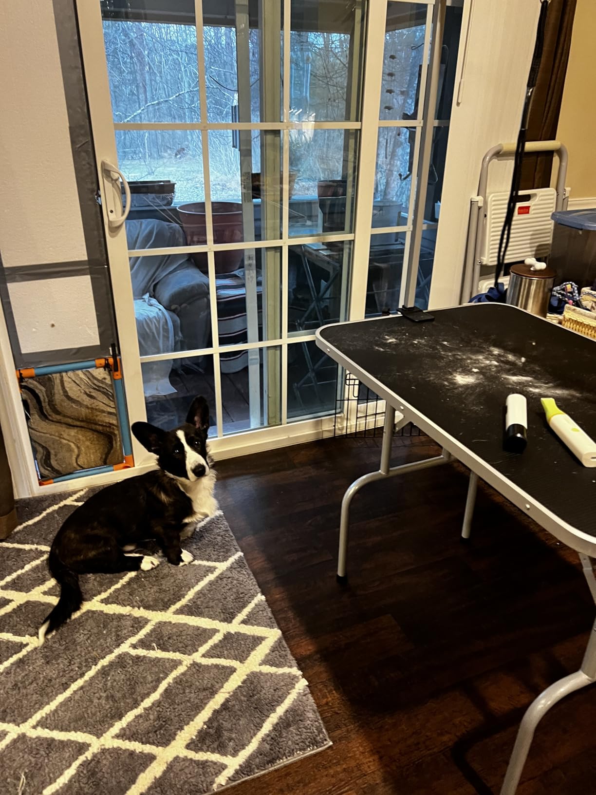 Yaheetech 46'' Dog Grooming Table for Large Medium Dogs at Home, Black customer photo 1