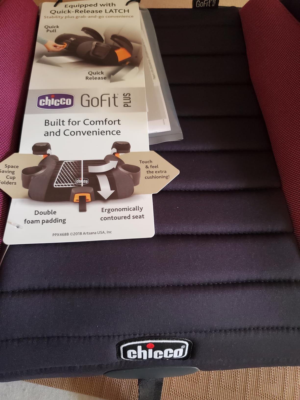 Chicco GoFit Plus Backless Booster Seat, with Quick-Release Latch customer photo 2