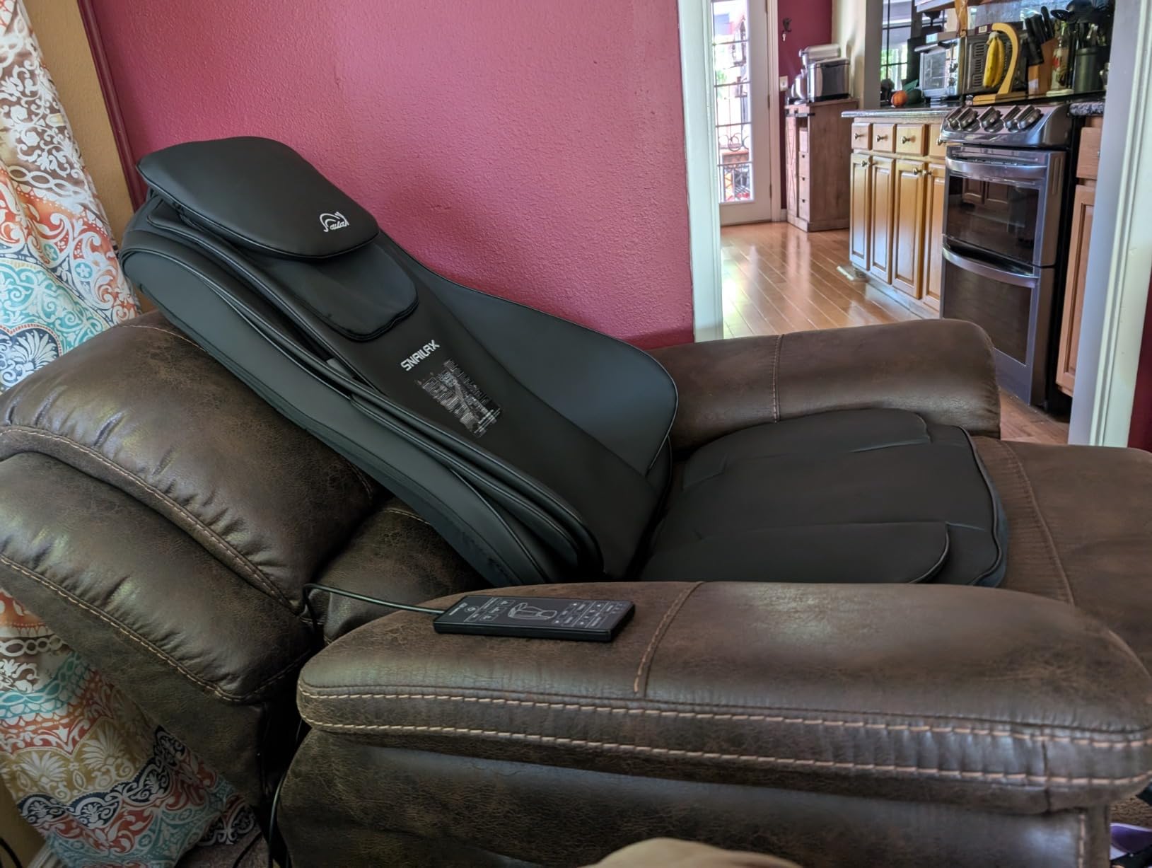 Snailax Shiatsu Neck and Back Massager Chair Pad with Heat for Chair& Sofa customer photo 1