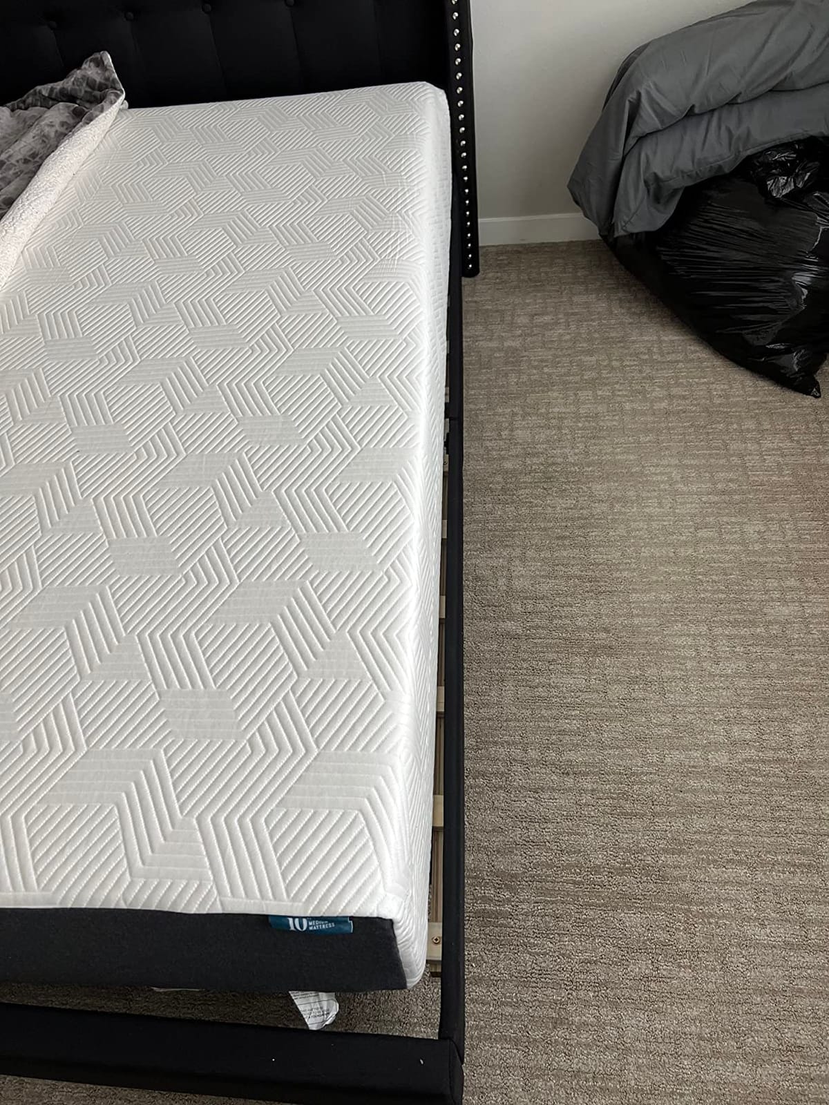 Lucid 10 Inch Memory Foam Mattress - Medium Feel - Infused with Refreshing Bamboo Charcoal and Cooling Gel - Bed in a Box - Temperature Regulating - Short Queen Size - RV or Camper Van Size customer photo 2
