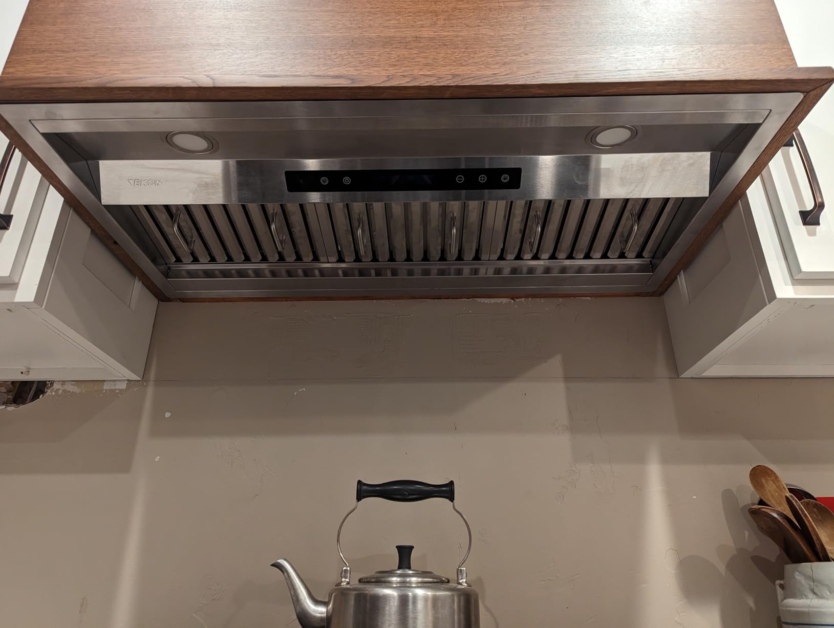 EKON Range Hood Insert 36 Inch, 900 CFM Kitchen Vent Hood, Built-in Ducted or Ductless Convertible, Remote & 4-Speed Touch Control, Adjustable LED Lights, Stainless Steel, NAB02-36 customer photo 2