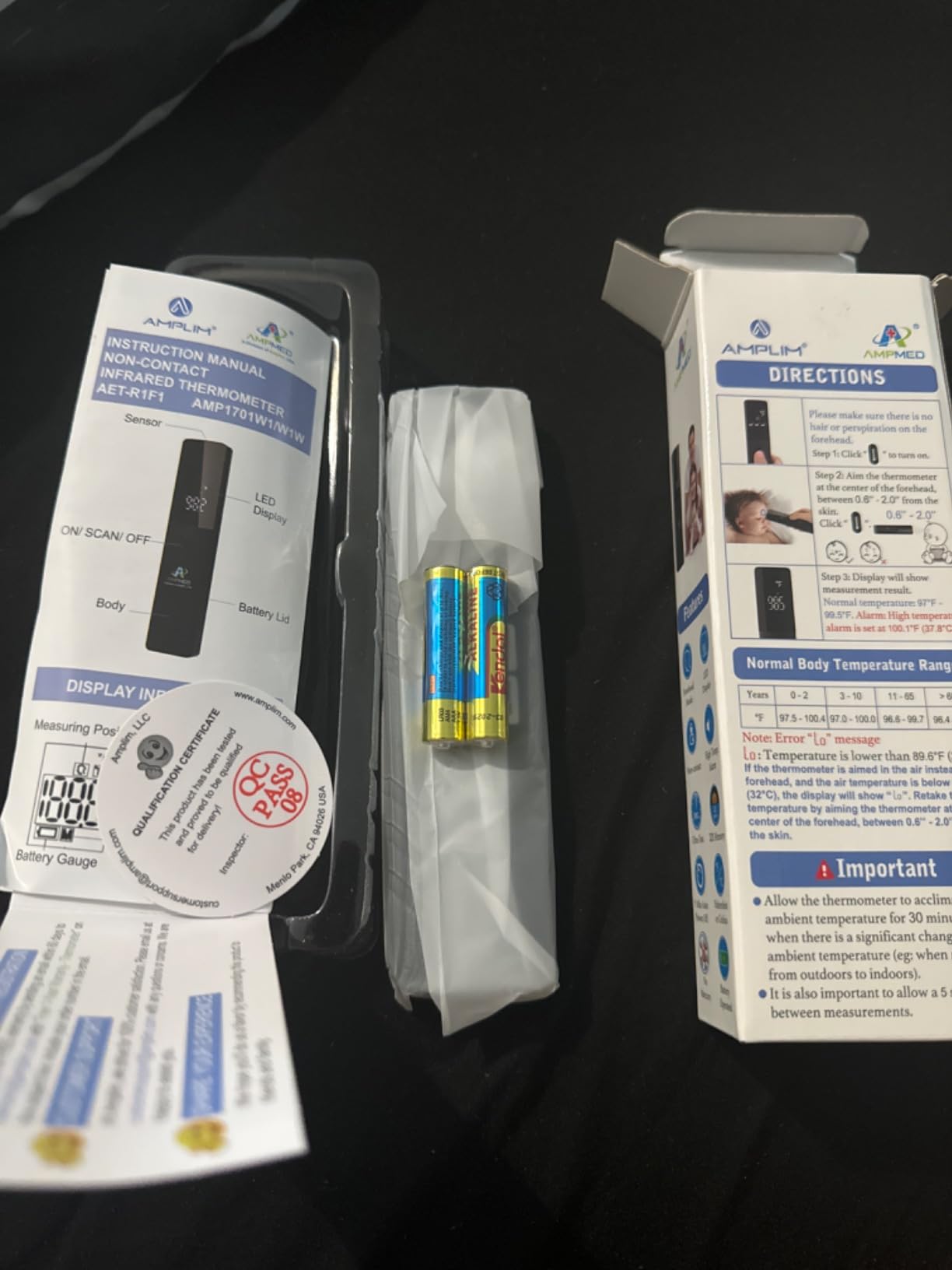 No-Touch Medical Grade Infrared Forehead Thermometer customer photo 2