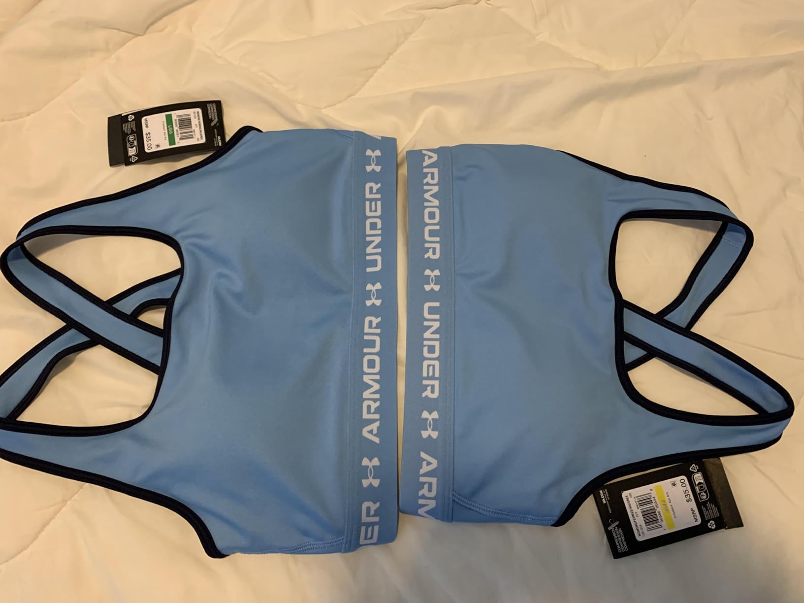 Under Armour Women's Crossback Mid Impact Sports Bra customer photo 2