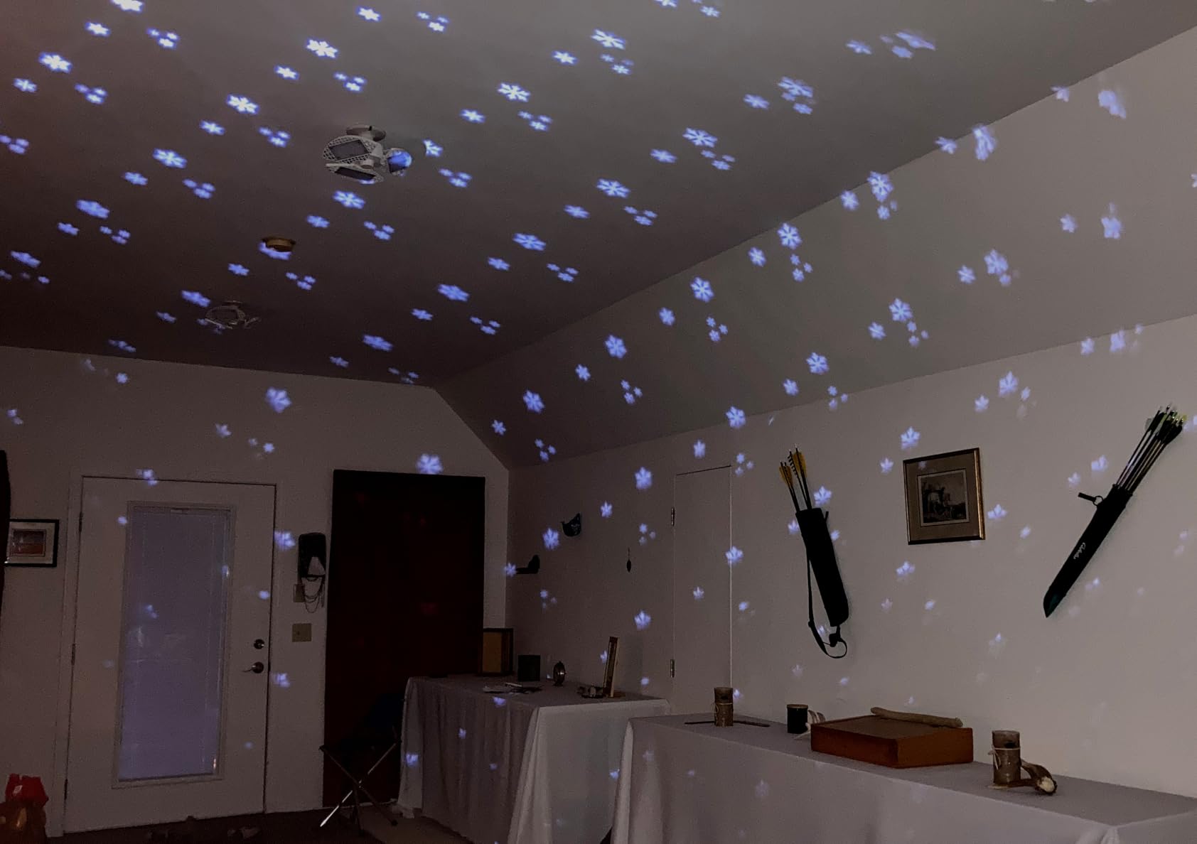 Christmas Projector Lights Outdoor, Snowflake Projector Lights with Wireless Remote Control for Christmas Decorations Lights New Year Party customer photo 2