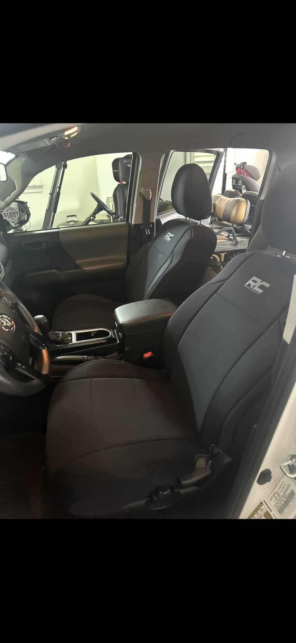 Rough Country Neoprene Seat Covers for Toyota Tacoma (2016-2023) - Waterproof, UV Resistant, Foam Padded, F/R Seat Cover Set customer photo 2