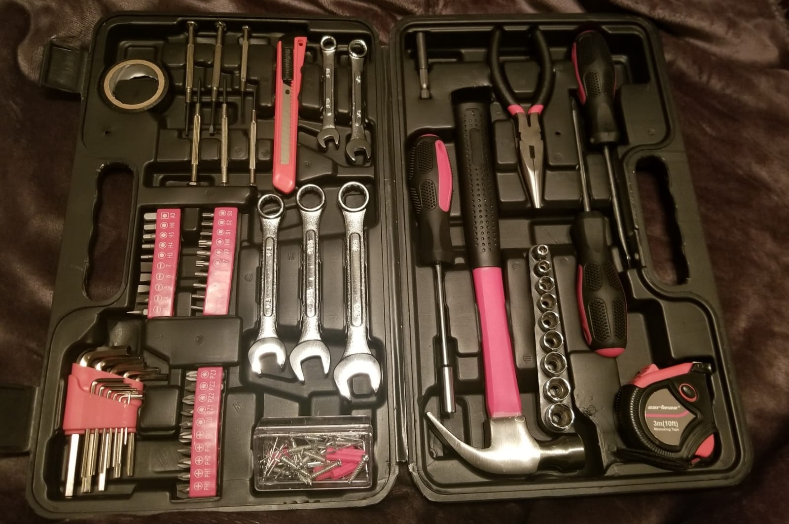 CARTMAN 148-Piece Household Tool Set, Blue Tool Kit with Plastic Toolbox customer photo 2