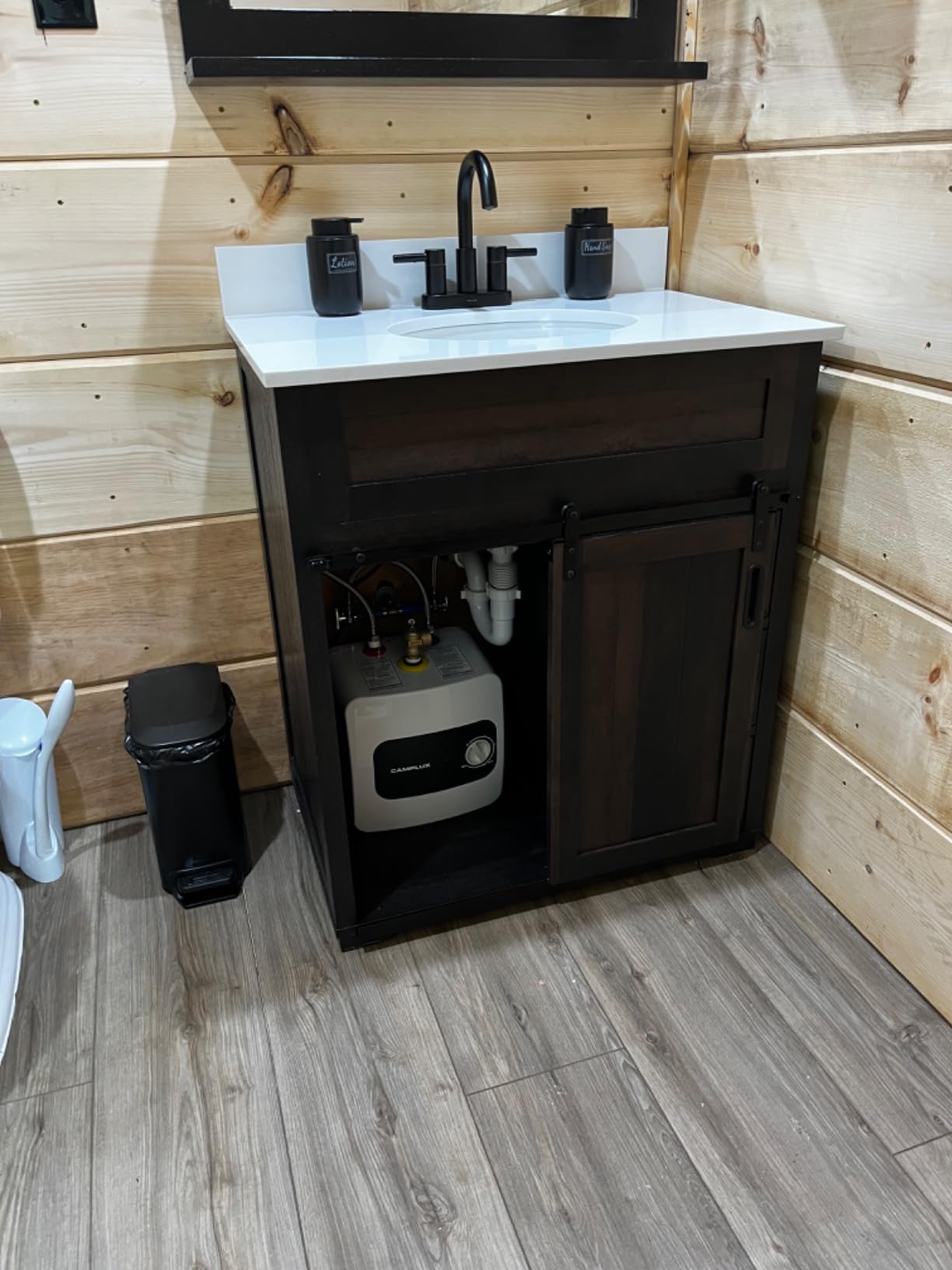 CAMPLUX Mini Tank Electric Water Heater 1.32 Gallons Hot Water Heaters 110V 120V, Under Sink Water Heater with Cord Plug 1.44kW, UL Listed customer photo 2