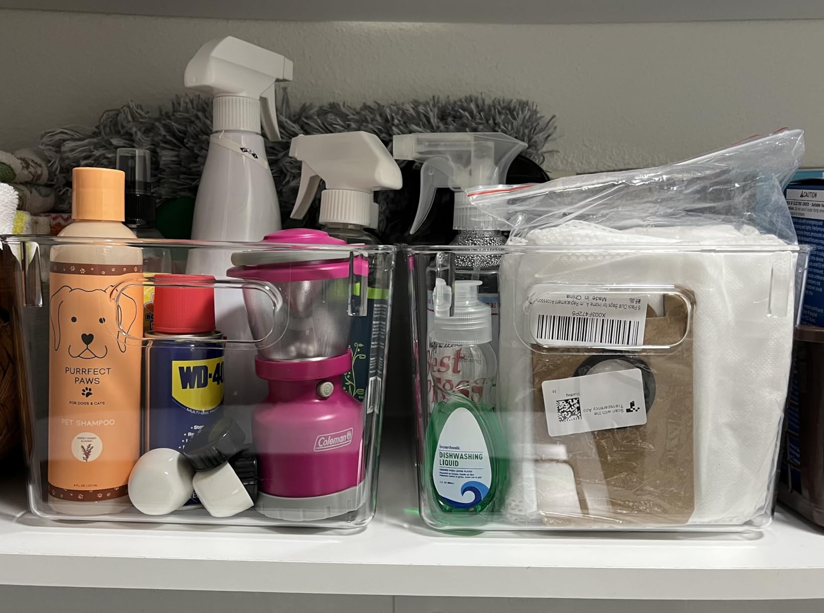 ClearSpace Clear Plastic Storage Bins – Pantry Organizers & Storage Containers, Cabinet Organizer - Home Organization Must Haves for Kitchen, Laundry Room, Office, Closet, Garage & Freezer customer photo 2