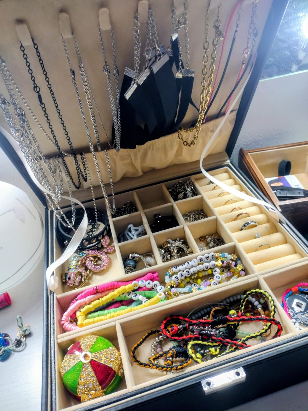 ProCase 2 Layers Jewelry Box for Women -Black customer photo 2