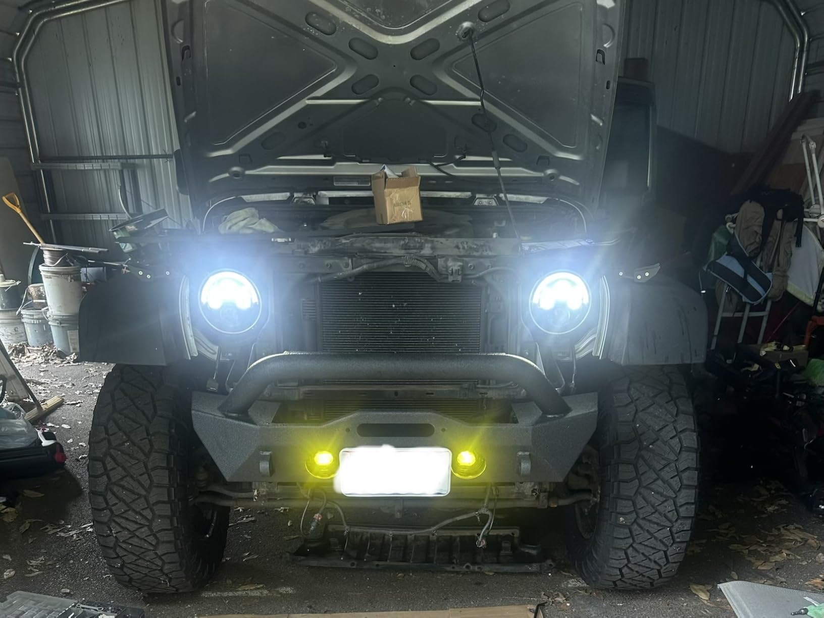 Tyger Auto TG-BP6J70078 Tyger FURY Stubby Front Bumper w/Winch Plate Compatible with 2007-2026 Jeep Wrangler JK/JL; 2020-2026 Gladiator | Textured Black customer photo 2