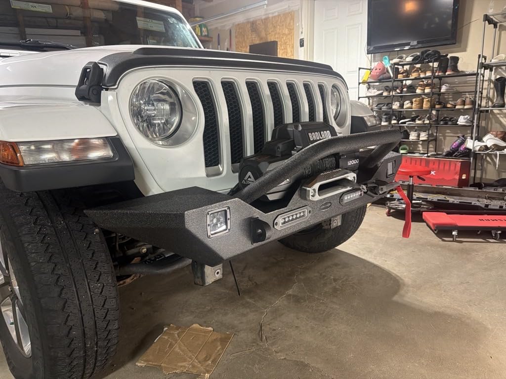 Hooke Road Mid Width Front Bumper for 2007-2026 Jeep Wrangler JK JL JT customer photo 2