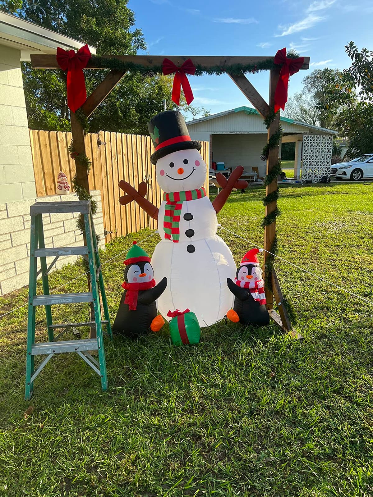 Christmas Inflatables Outdoor Christmas Decorations for Yard 6FT Snowman customer photo 2