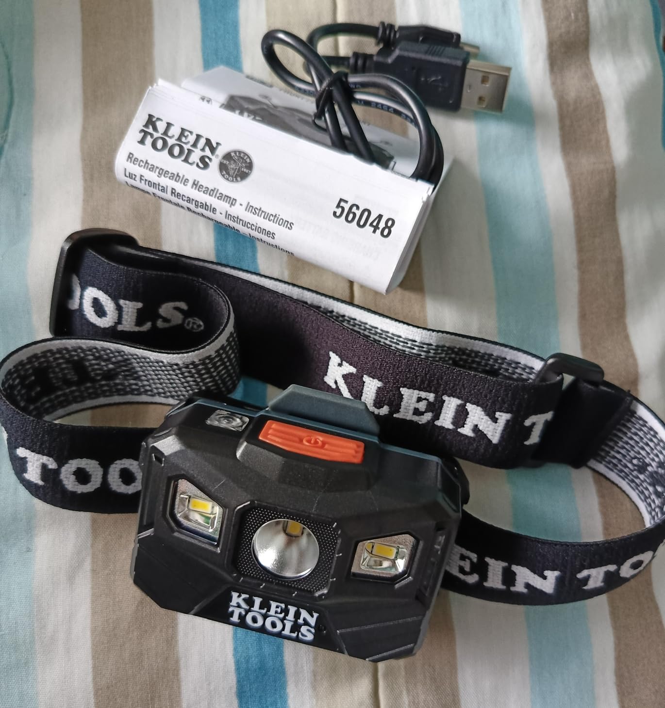 Klein Tools 56048 Rechargeable LED Headlamp with Adjustable Fabric Strap customer photo 1