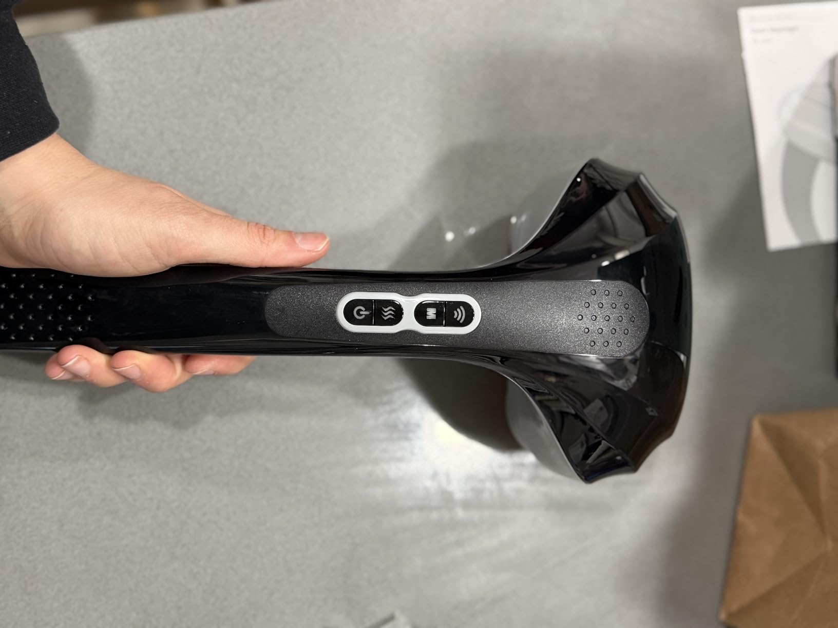Snailax Cordless Handheld Back Massager with Heat, Percussion, Rechargeable customer photo 1
