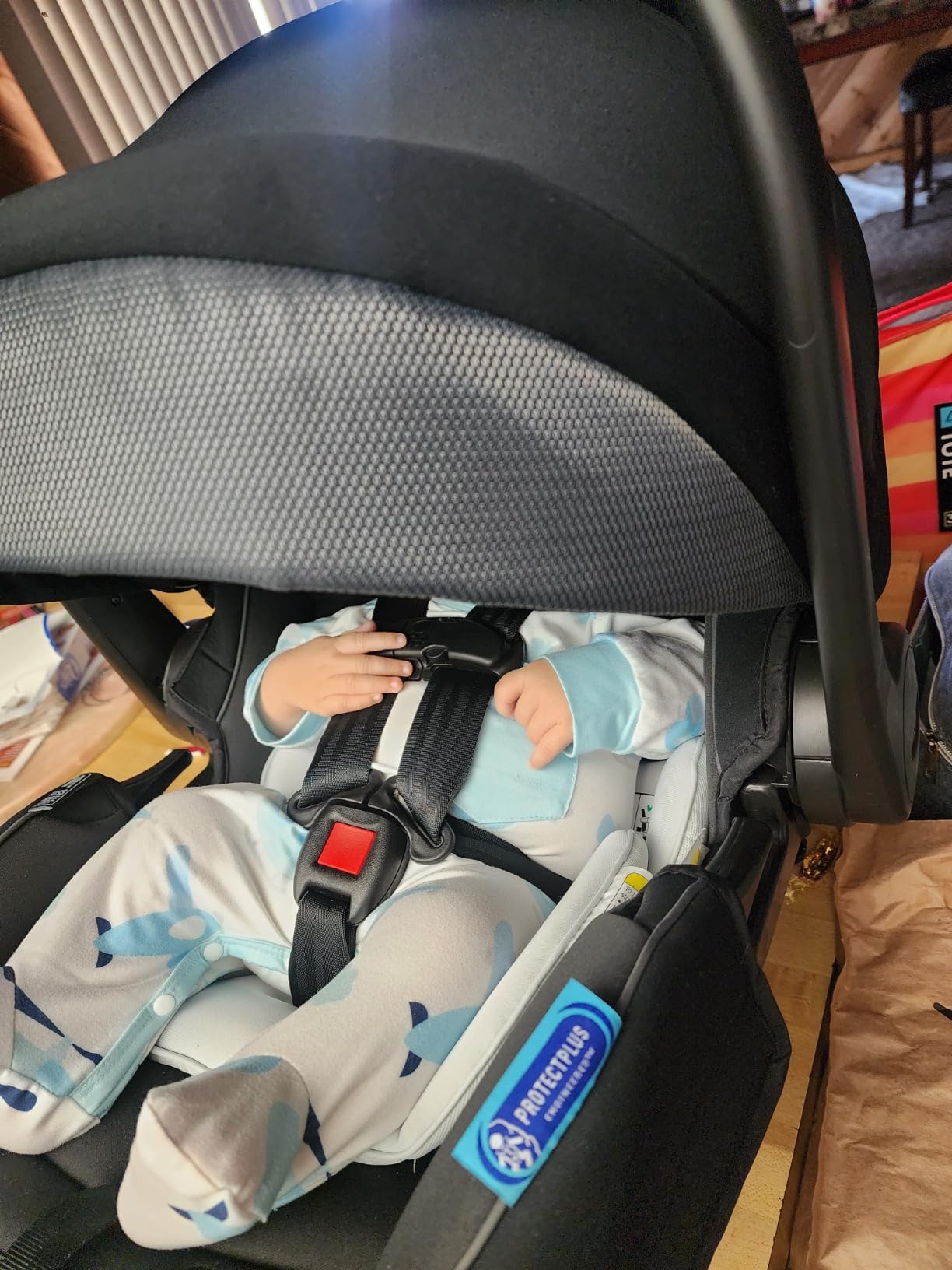 Graco SnugRide SnugFit DLX Infant Car Seat, Baby Car Seat Rear Facing with Anti Rebound Bar, Carseat with Adjustable Base and 5 Recline Positions, Spencer customer photo 2